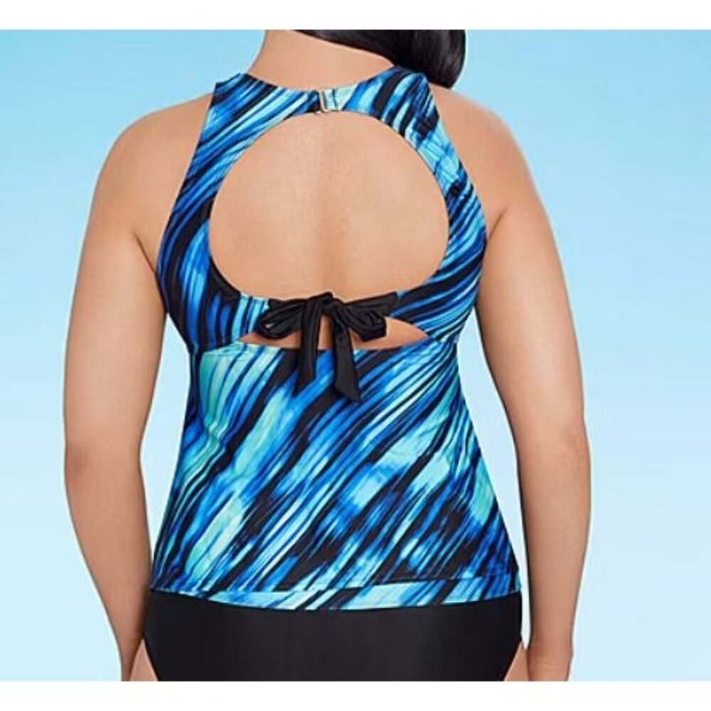 Xersion Tankini Swimsuit Top. Small - Picture 3 of 7